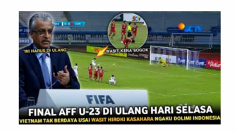 Wasit Hiroki Kasahara Ngaku Zalimi Timnas Indonesia U-23, Vietnam Pasrah Final Piala AFF U-23 2023 Diulang, Benarkah?