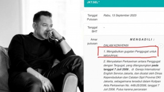 Singgung Orang Ketiga Dalam Postingan Putusan Cerai dengan Inge Anugrah, Ari Wibowo 'Disentil' Netizen