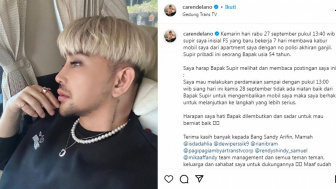 Baru Kerja Seminggu, Sopir Bawa Kabur Mobil Caren Delano, Sang Presenter Siap Lapor Polisi