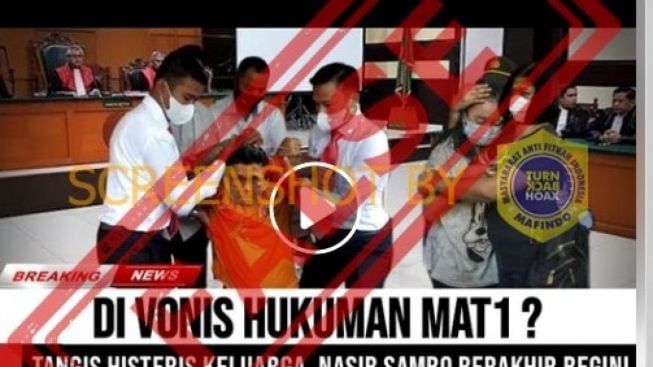 CEK FAKTA: Divonis Gantung, Ferdy Sambo Ngamuk-ngamuk Saat Diseret untuk Dieksekusi, Benarkah?