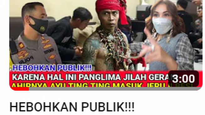 Cek Fakta: Ayu Ting Ting Masuk Jeruji Besi karena Bikin Geram Tokoh Dayak, Benarkah?