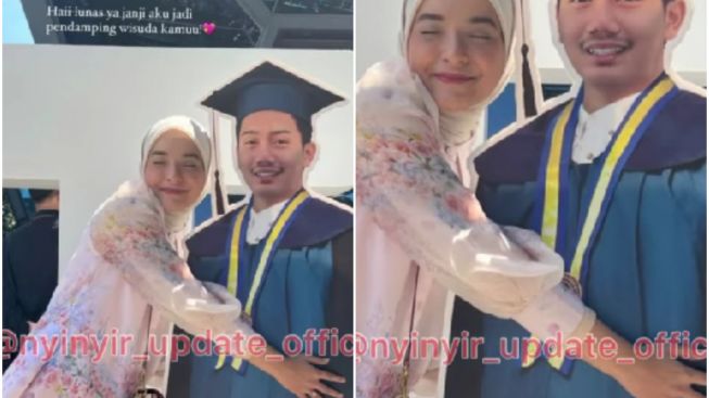 Momen Nabila Ishma Dampingi Mendiang Emmeril Khan Mumtadz Wisuda: Ya Allah Nangis Banget Lihatnya