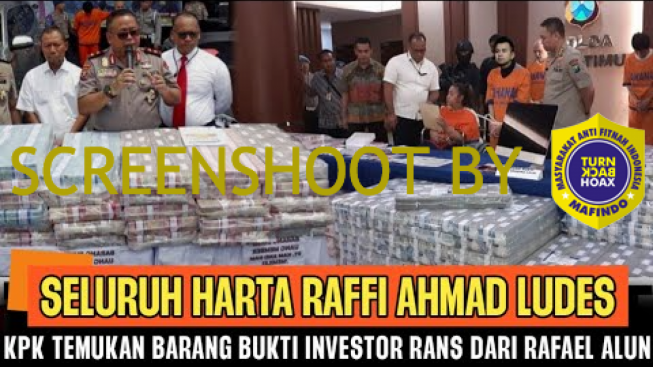 CEK FAKTA: Seluruh Harta Raffi Ahmad Ludes, KPK Temukan Bukti Rafael Alun Investor RANS