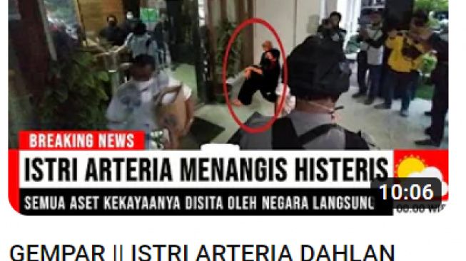 Cek Fakta: Breaking News! Semua Kekayaan Arteria Dahlan Disita Negara, Sang Istri Menangis Histeris, Benarkah?