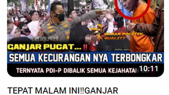 Cek Fakta: Ganjar Pranowo Pucat, Semua Kecurangan Terbongkar, PDI P Dibalik Semua Kejahatan, Benarkah?