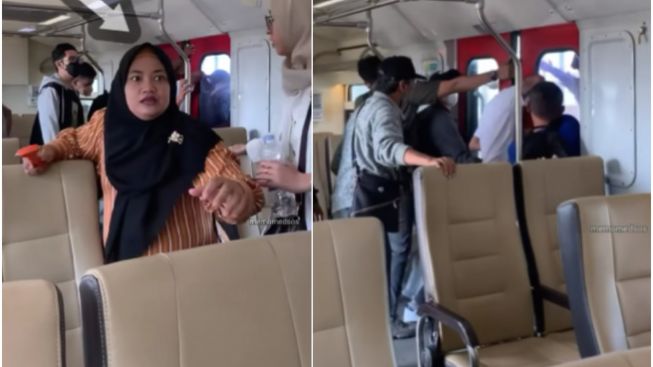 Viral Video Kepala Seorang Pria Terjepit Pintu Kereta Api, Satu Gerbong Panik!