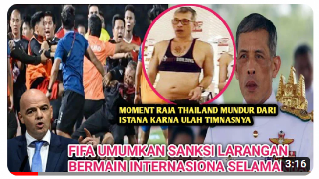 Cek Fakta: Raja Thailand Mundur! FIFA Jatuhkan Sanksi Seumur Hidup Usai ...