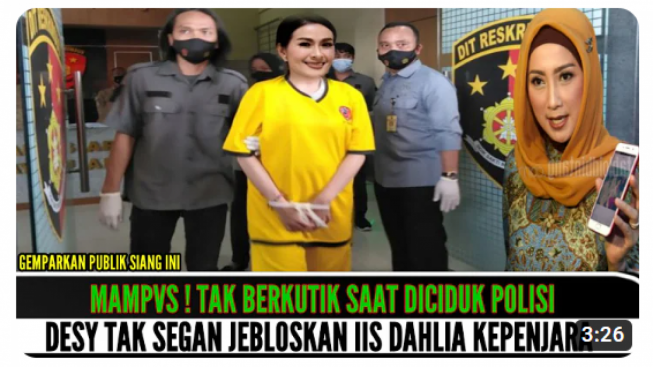 Cek Fakta: Tak Berkutik Saat Diciduk, Iis Dahlia Dijebloskan ke Penjara oleh Desy Ratnasari, Benarkah?