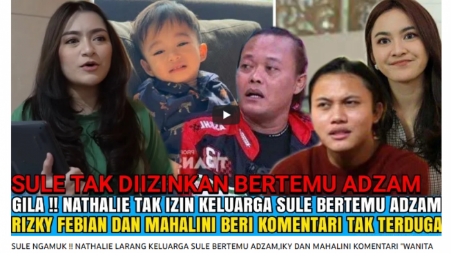 CEK FAKTA: Nathalie Holscher Larang Keluarga Sule Bertemu Adzam, Rizky Febian dan Mahalini Sebut Wanita Gila