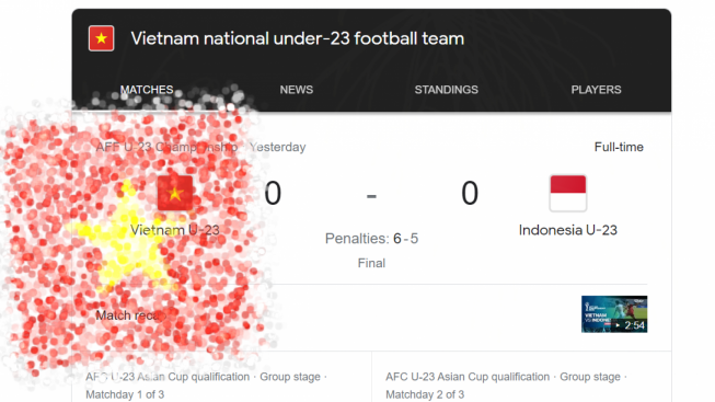Google Rayakan Kemenangan Vietnam atas Timnas Indonesia U-23 di Final Piala AFF U-23 2023