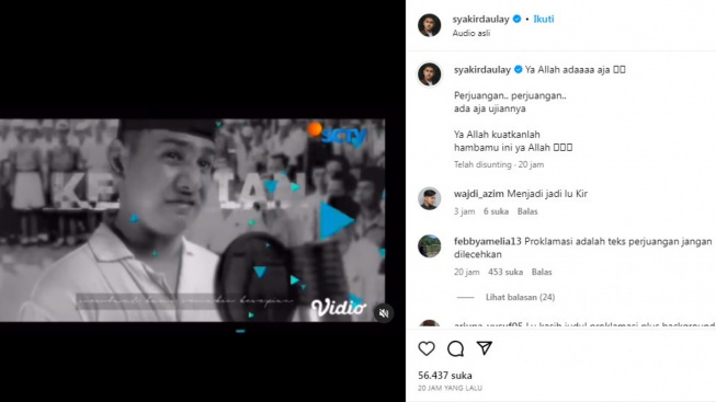 Reaksi Syakir Daulay Dipolisikan Buntut Dianggap Lecehkan Teks Proklamasi: Ya Allah Ada Aja Ujiannya