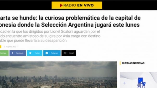 Media Argentina Sindir Lokasi Piala Dunia U-17 2023 akan Tenggelam, Langsung Dibantah FIFA