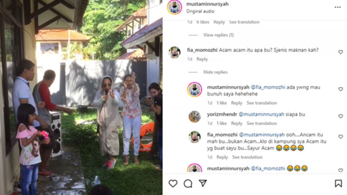 Nursyah, mertua Arie Kriting mengaku ada yang mengancam membunuhnya. [Instagram @mustaminnursyah]