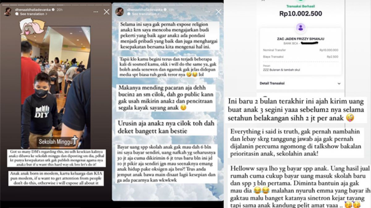 Dhena Devanka mengungkap Jonathan Frizzy tak patuhi putusan pengadilan soal nafkah anak. [Instagram @dhenaadhaliadevanka]