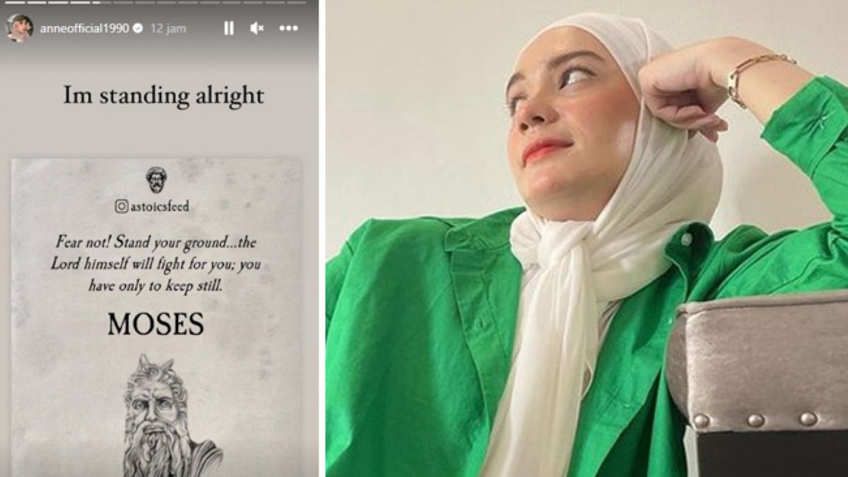 Putri Anne merepost kata-kata Musa dalam Perjanjian Lama, Alkitab umat Kristen. [Instagram @anneofficial1990]