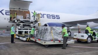 Lagi Pesawat Kargo Bawa 6,8 Ton Logistik, WSBK Mandalika Siap Digelar