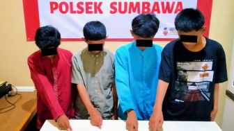 Empat Anak Anggota Serigala Malam Ditangkap Polisi di Sumbawa