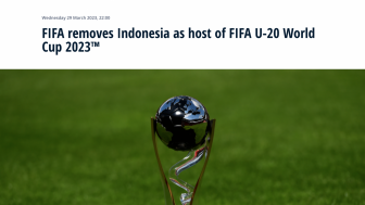 BREAKING NEWS! FIFA Resmi Batalkan Piala Dunia U20 di Indonesia