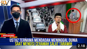 CEK FAKTA: Ustaz Yusuf Mansur Meninggal Dunia Mendadak Saat Ceramah Salat Tarawih