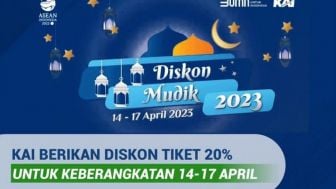 Kesempatan Emas untuk Pemudik, Ada Diskon 20 Persen dari KAI Mulai 14  hingga 17 April 2023