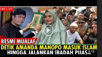 CEK FAKTA: Hari Ini, Amanda Manopo Mualaf hingga Jalankan Ibadah Puasa, Ada Gus Miftah