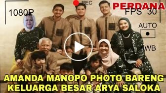 CEK FAKTA: Eksklusif! Amanda Manopo dan Arya Saloka Foto Bareng Keluarga Besar