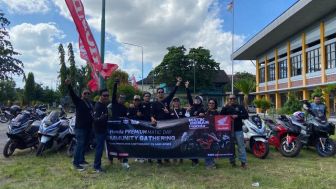 Komunitas Matic Besar Honda Ramaikan Honda Premium Matic Day di Mataram