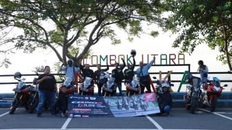 Keseruan Touring Jelajah Alam Lombok Bersama Komunitas CBX Sambil Kampanye Cari Aman Berkendara