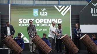 Pabrik Block Solutions Soft Opening Pabrik Daur Ulang Plastik di Lombok