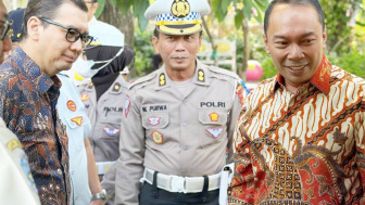 Direktur Utama Jasa Raharja Pantau Pelaksanaan Operasi Zebra Gabungan di Taman Bungkul Surabaya