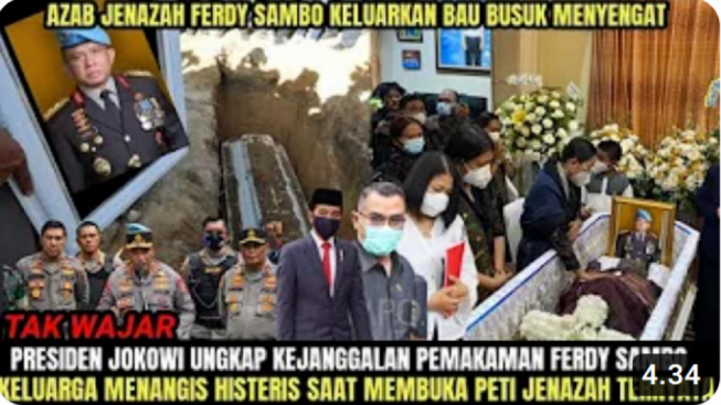Cek Fakta: Ferdy Sambo Dimakamkan, Jenazah Keluarkan Bau Busuk