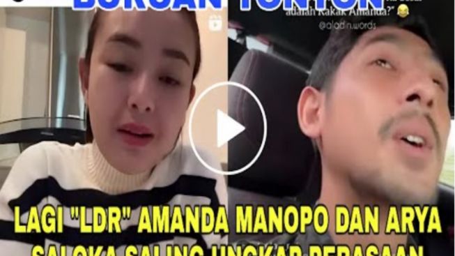 CEK FAKTA: Karena LDR, Amanda Manopo dan Arya Saloka Ungkap Rasa Kangen Lewat Video Call?