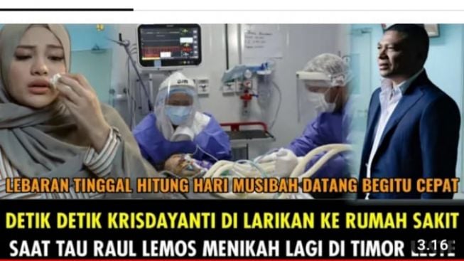 CEK FAKTA: Detik-detik Krisdayanti Dilarikan ke Rumah Sakit Usai Raul Lemos Menikah Lagi di Timor Leste