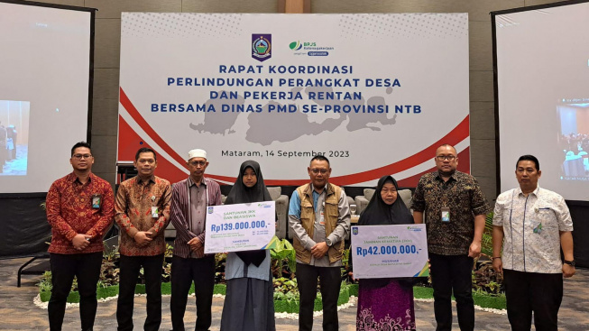 NTB Prioritaskan Perlindungan Sosial Ketenagakerjaan Bagi Perangkat Desa