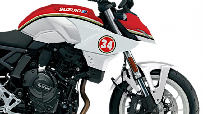 Cuma Lima Unit, Tampang Suzuki GSX-8S Kevin Schwantz Edition