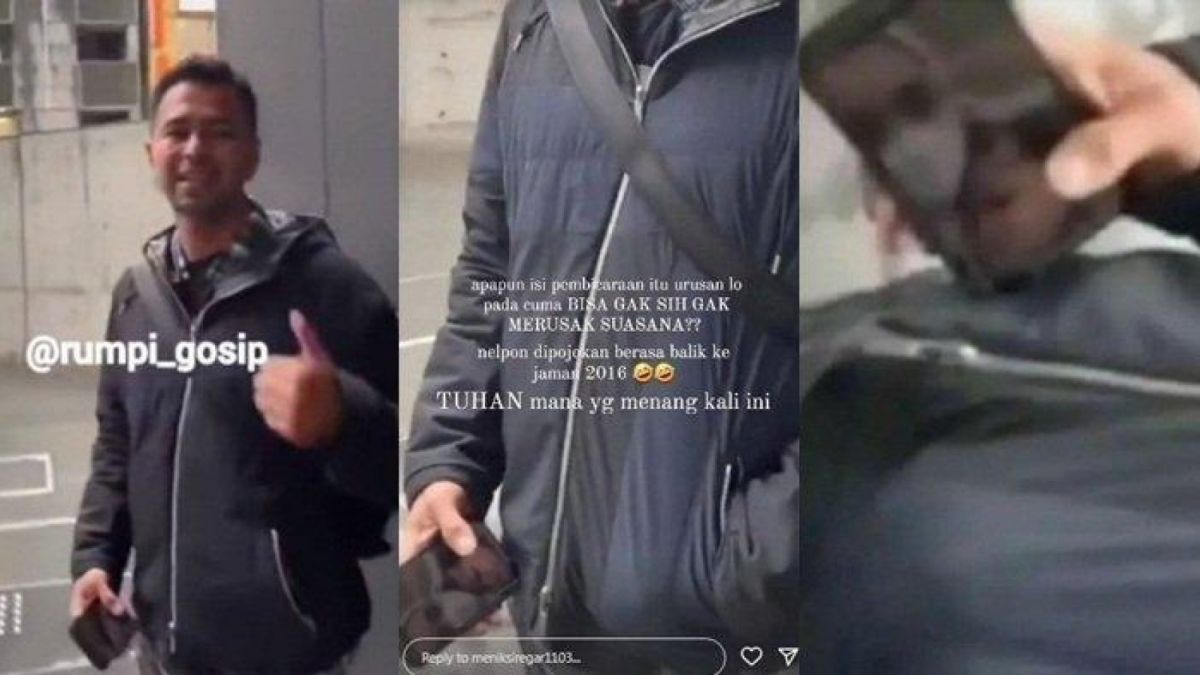 Video yang diunggah oleh salah satu penggemar Raffi Ahmad membaut heboh jagat maya. Raffi diduga sedang video call dengan wanita berhijab, hal itu disampaikan oleh si perekam [Foto: Tangkapan Layar Instgaram]