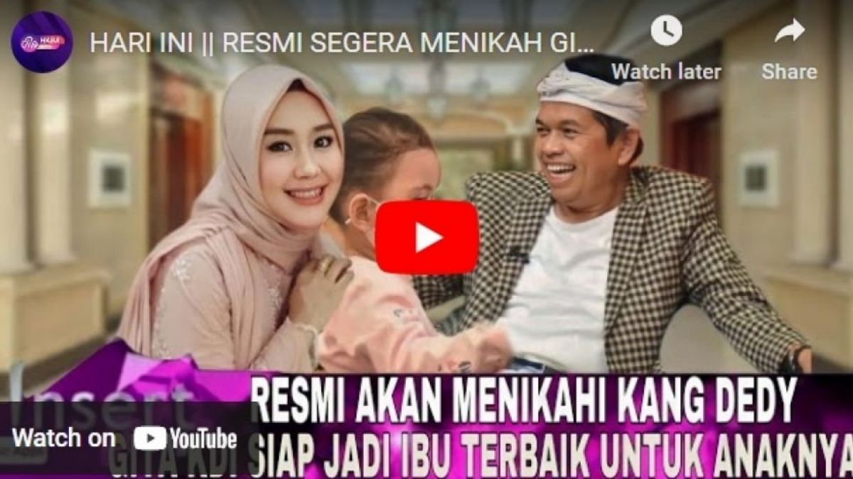 Hoaks Gita KDI menikah dengan Dedi Mulyadi. [YouTube.]