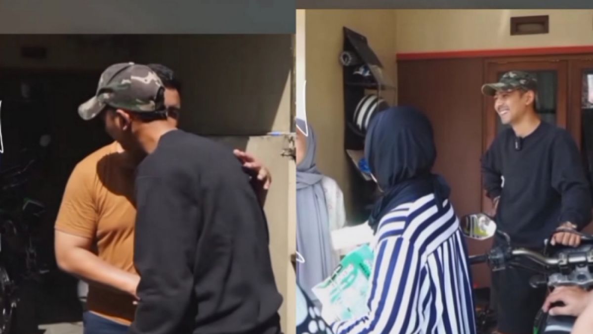Saat Arya Saloka ke rumah orang tuanya. Ibu Arya Saloka, Murtiningsih terciduk pakai motif kemeja seperti Amanda Manopo. [Instagram @fatmaaz.zhra]