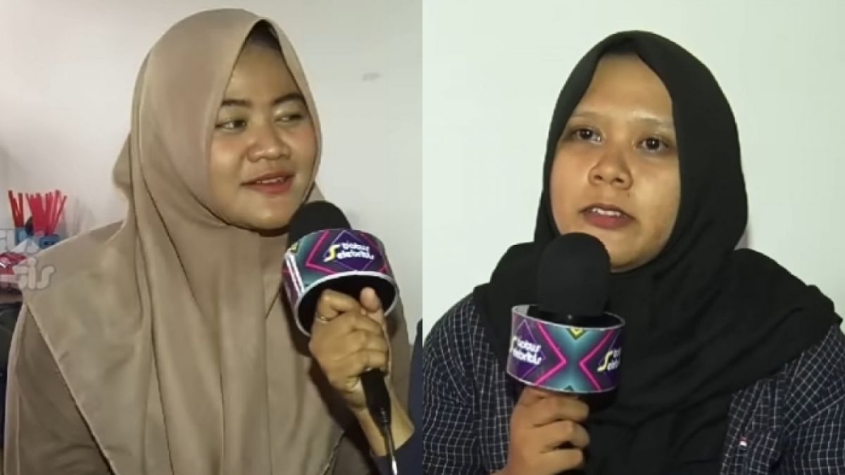 Dewi dan Zara sebagai penggemarnya menanggapi idolanya, Jeje Govinda sudah sabar hadapi sikap istrinya, Syahnaz Sadiqah. [YouTube/SCTV]