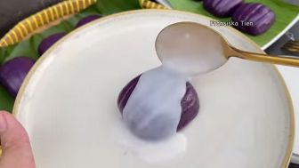 Resep Makanan Tradisional: Kue Putri Mandi Ubi Ungu, Dijamin Candu