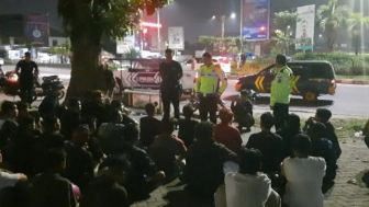 Satlantas Pekanbaru Amankan 80 Unit Sepeda Motor Terindikasi Balap Liar