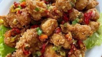 Resep Chicken Pop Cabe Garam Enak, Lezat, Rasa Kriuk-kriuknya Gurih