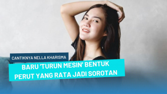 Cantiknya Nella Kharisma, Baru 'Turun Mesin' Bentuk Perut yang Rata Jadi Sorotan