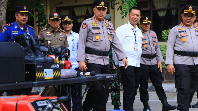Antisipasi Musim Kemarau, Sekdako dan Kapolresta Pantau Peralatan Pemadaman Karhutla