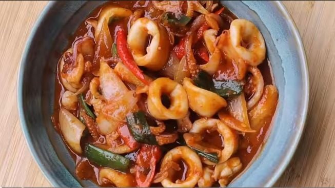 Resep Cumi Saus Padang Menu Makanan Top Ala Restoran yang Bikin Lidah Ketagihan