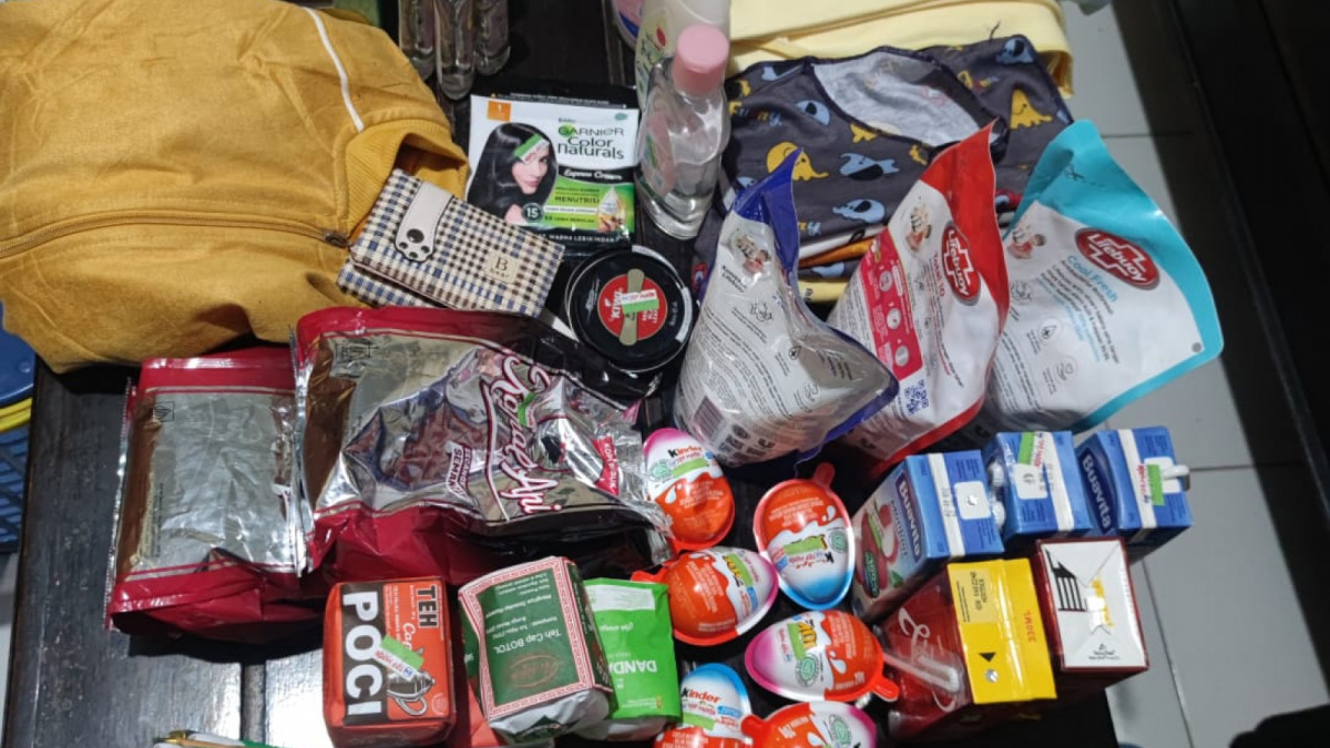 Barang barangyang diamankan dari pelaku [Istimewa]