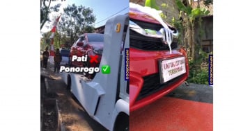 Pesta Pernikahan Viral di Ponorogo: Mempelai Kejutkan dengan Hadiah Mobil Baru