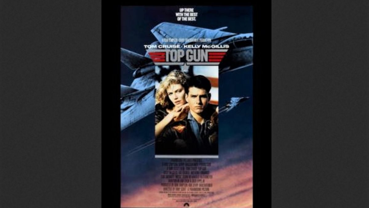 Poster film Top Gun tahun 1986. [Paramount/screenshot]