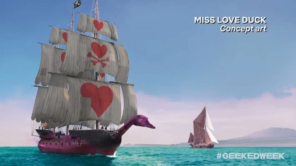 Concept Art Miss Love Duck [Screenshot livestream Netflix Geeked Week 2022]