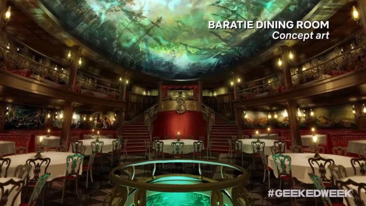 Concept Art Dining Room Baratie [Screenshot livestream Netflix Geeked Week 2022]